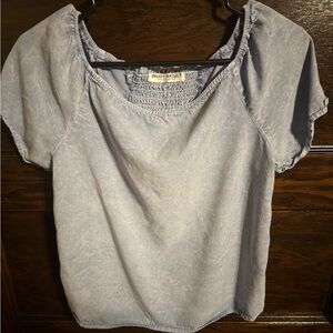 Project Social T Light Blue Blouse, Size Small